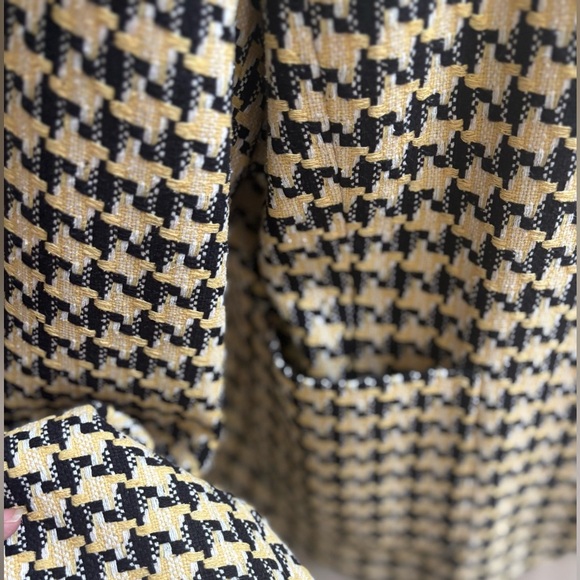 VINTAGE AUSTIN REED LONDON - NEW YORK HOUNDSTOOTH CLASSIC BLAZER JACKET SIZE 14 - Picture 6 of 10